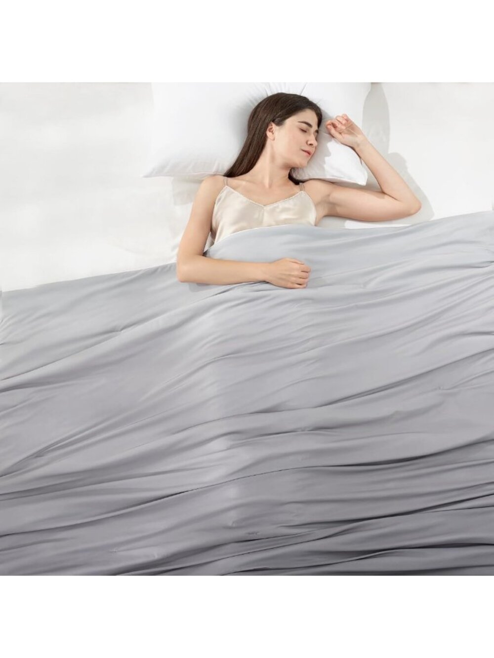 Queen Size Gradient Cooling Comforter for Hot Sleepers - Soft & Breathable 79” x